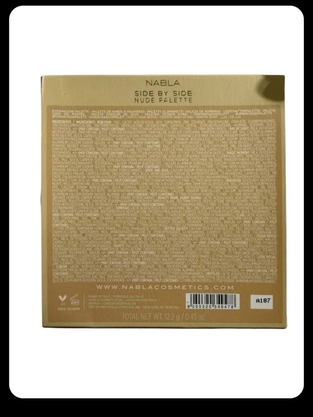 Side By Side Nude Eyeshadow By Nabla